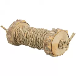 Rolka s mořskou trávou - hračka pro hlodavce, dřevo, 5 x 18 cm TRIXIE