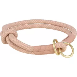 Soft Rope kulatý polostahovací obojek, XS-S: 30 cm/ 10 mm, růžová/světlerůžová TRIXIE