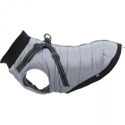 Obleček PONTIS - vesta s postrojem, stříbrošedá XS: 30cm, hruď: 44-48cm, krk: 34cm TRIXIE