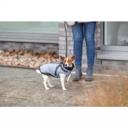 Obleček PONTIS - vesta s postrojem, stříbrošedá XS: 30cm, hruď: 44-48cm, krk: 34cm TRIXIE