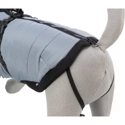 Obleček PONTIS - vesta s postrojem, stříbrošedá XS: 30cm, hruď: 44-48cm, krk: 34cm TRIXIE