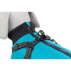 Obleček PONTIS - vesta s postrojem, tyrkysová XXS: 24cm, hruď: 40-44cm, krk: 30cm TRIXIE