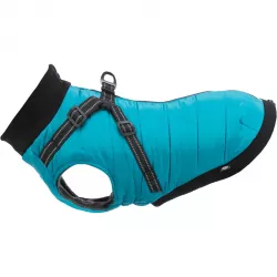 Obleček PONTIS - vesta s postrojem, tyrkysová XXS: 24cm, hruď: 40-44cm, krk: 30cm TRIXIE