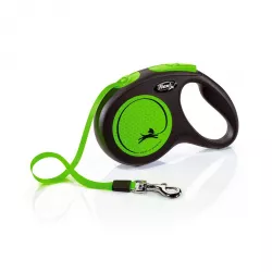 Flexi New Neon M pásek 5 m, max.25 kg, green Flexi New Neon M pásek 5 m, max.25 kg, green