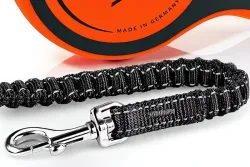 Flexi Xtreme L pásek 5 m, max. 65 kg, černá/oranžová