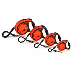 Flexi Xtreme XS pásek 3 m, max. 15 kg, černá/oranžová