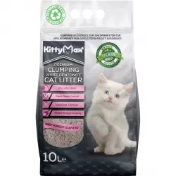 KITTYMAX hrudkující, bezprašný bílý bentonit BABY POWDER 10 l