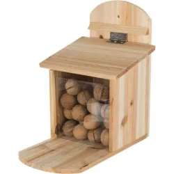 Krmná stanice pro veverky 20 x 30 x 30 cm, přírodní borové dřevo TRIXIE