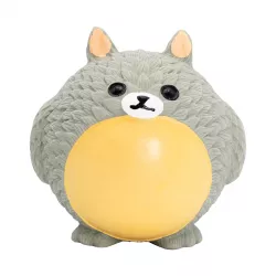 Míček v designu zvířátka Totoro, se zvukem, 8 cm, latex, šedá, HipHop HipHop Dog