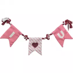 Valentine´s rope - valentýnská hračka pro psy - lano s uzly, bavlna, 50cm TRIXIE