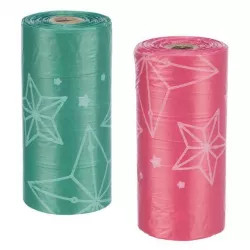 Xmas POOP Bags - vánoční sáčky na trus, 8 rolí/á 20 sáčků, červená/zelená TRIXIE