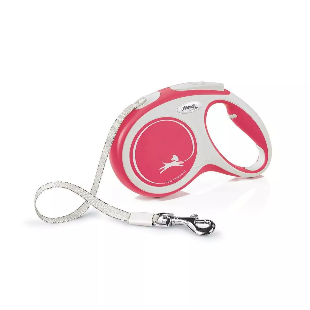 Flexi New Comfort pásek, červená M: délka 5 m, do 25 kg
