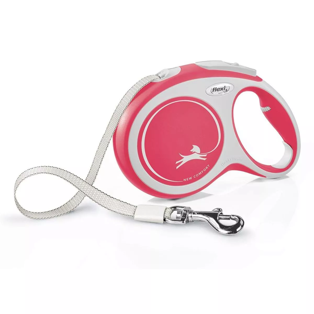 Flexi New Comfort pásek, červená L: délka 5 m, do 60 kg