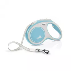 Flexi New Comfort  pásek, světlemodrá  M: délka 5 m, do 25 kg