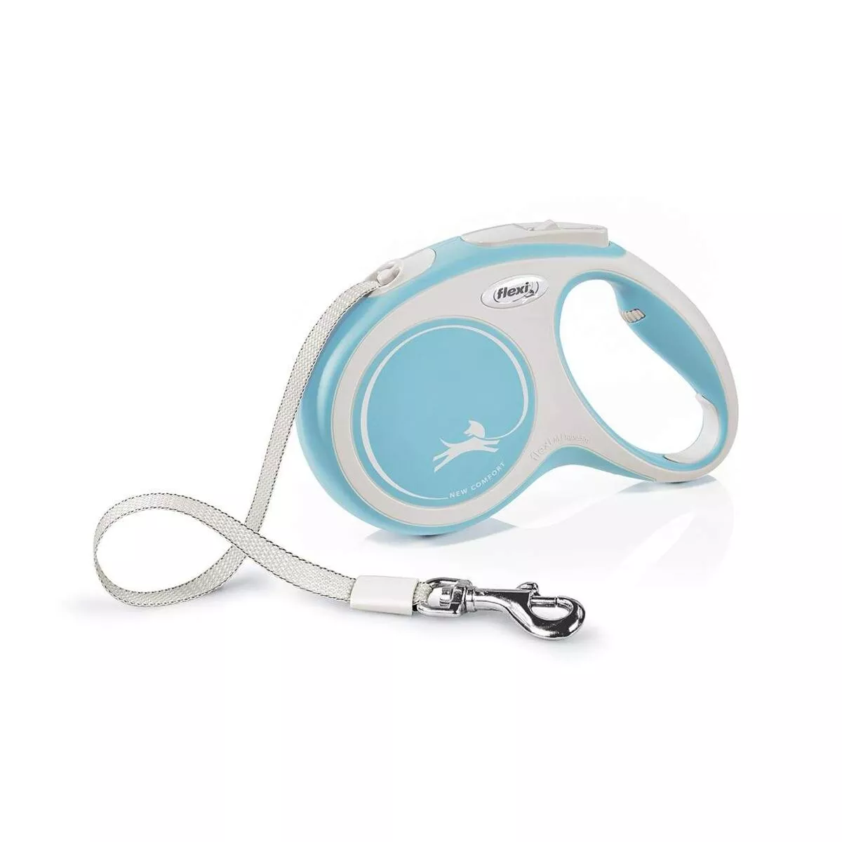 Flexi New Comfort pásek, světlemodrá M: délka 5 m, do 25 kg