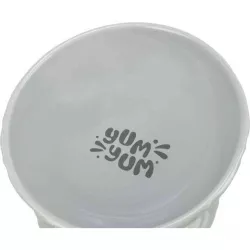 Keramická miska vyvýšená, ergonomický tvar, 0,35 l / 17 cm, šedá TRIXIE