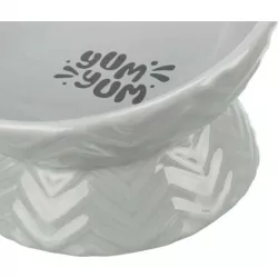 Keramická miska vyvýšená, ergonomický tvar, 0,35 l / 17 cm, šedá TRIXIE