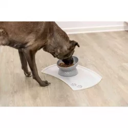 Keramická miska vyvýšená, ergonomický tvar, 0,35 l / 17 cm, šedá TRIXIE