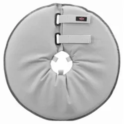 Ochranný měkký límec "disk", S: 30-34 cm/19,5 cm, polyester/pěna, šedá TRIXIE Ochranný měkký límec "disk", S: 30-34 cm/19,5 cm, polyester/pěna, šedá TRIXIE