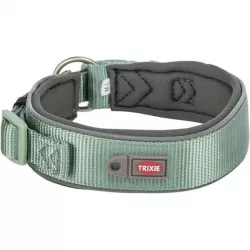 PREMIUM obojek EXTRA široký, šalvěj/grafit M-L: 40-48 cm/40 mm TRIXIE