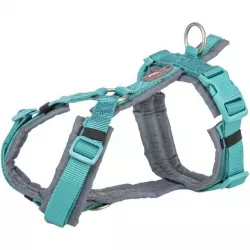 Premium trekingový postroj, aqua/grafit L: 70-85 cm/25 mm