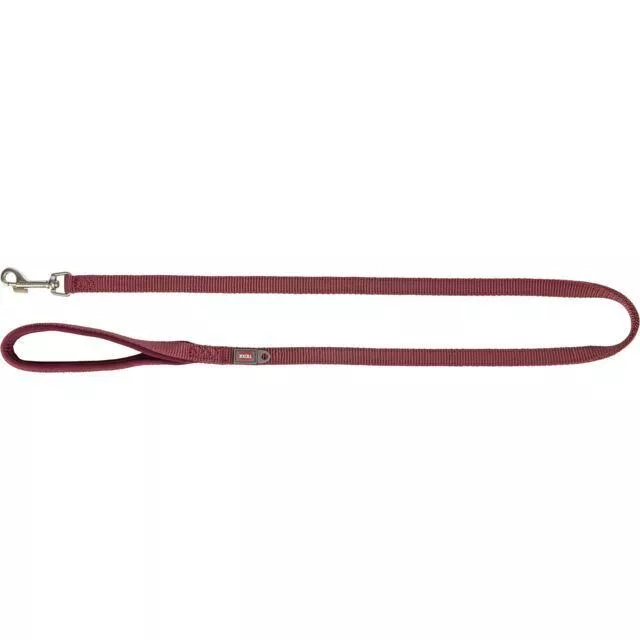 Vodítko PREMIUM s vyplněnou rukojetí, XS: 1,20 m/10 mm - sangria TRIXIE