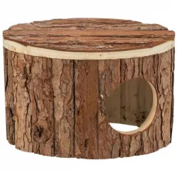 Domek METTE pro křečky, 18 x 12 x 12 cm, přírodní dřevo s kůrou TRIXIE