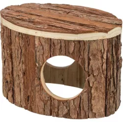 Domek METTE pro křečky, 18 x 12 x 12 cm, přírodní dřevo s kůrou TRIXIE