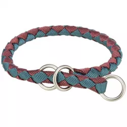 Obojek CAVO kulatý polostahovací, sangria/petrolejová XS-S: 25-31cm/ ø12mm TRIXIE
