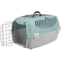 Transportní box CAPRI 3 Open Top, S: 40 x38 x 61 cm, výklopné otevírání, světlešedá/šalvějová TRIXIE