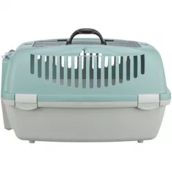 Transportní box CAPRI 3 Open Top, S: 40 x38 x 61 cm, výklopné otevírání, světlešedá/šalvějová TRIXIE