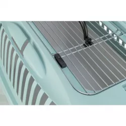 Transportní box CAPRI 3 Open Top, S: 40 x38 x 61 cm, výklopné otevírání, světlešedá/šalvějová TRIXIE