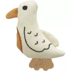 Bird - ptáček 13 cm, hračka pro kočky, tkanina, krémová TRIXIE