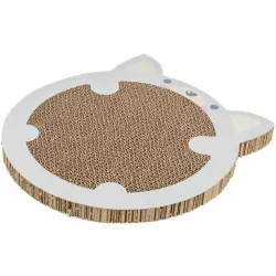 JUNIOR škrabací karton "křeček", catnip, 31 x 2,5 x 32,5 cm, šedá TRIXIE