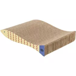 Škrabací karton "ryba", catnip, 2 ks, 40 x 30 x 11 cm, mátová/krémová TRIXIE