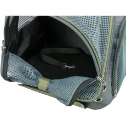 Transportní batoh LYLA, 34 x 22 x 42 cm, do 8 kg, nylon, šedá/modrá TRIXIE