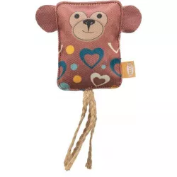 Hrací polštářek se zvířecím obličejemt, šustící, 10 cm, polyester TRIXIE