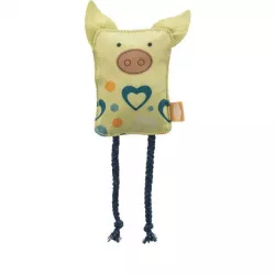 Hrací polštářek se zvířecím obličejemt, šustící, 10 cm, polyester TRIXIE