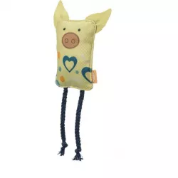 Hrací polštářek se zvířecím obličejemt, šustící, 10 cm, polyester TRIXIE