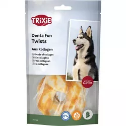 DentaFun Twists, kolagenové věnečky s kuřetem, 2 ks/ 85 g TRIXIE