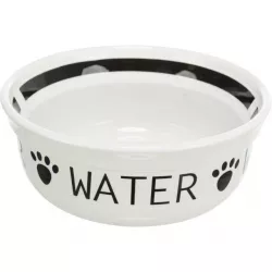 Keramická miska WATER, bílá/černá 0,25 l/ ø 13 cm TRIXIE