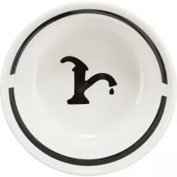 Keramická miska WATER, bílá/černá 0,25 l/ ø 13 cm TRIXIE