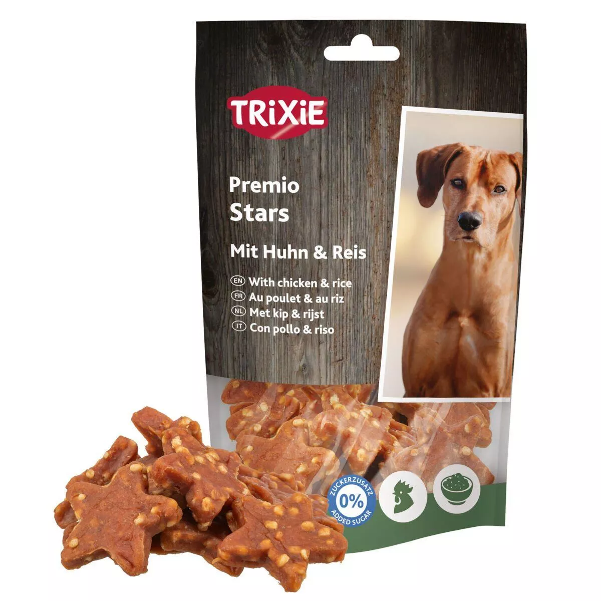 PREMIO Stars, hvězdičky s kuřetem a rýží, 100 g TRIXIE