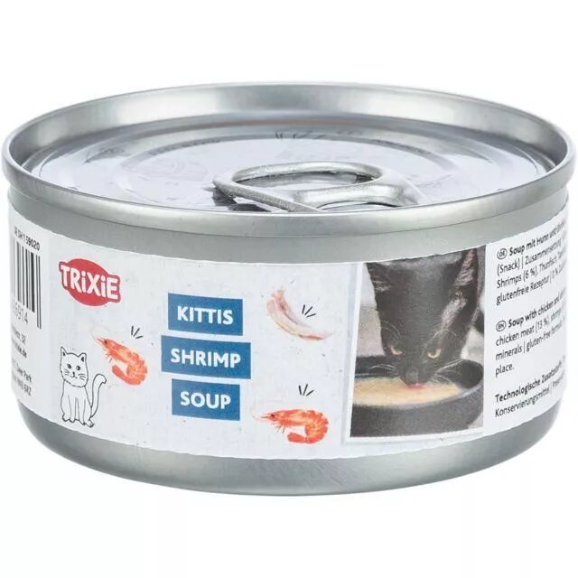 Shrimp Soup krevety & kuře - tekutý pamlsek pro kočky 80g TRIXIE