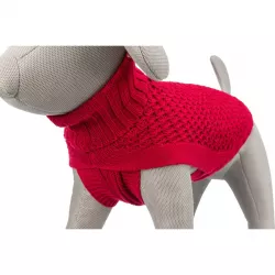 Svetr NORWOOD M: 45cm, hruď: 62cm, krk: 44cm - červená TRIXIE