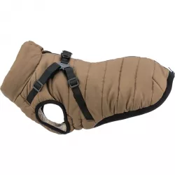 Zimní bunda PIROU s postrojem S: 33cm, hruď: 46-50cm, krk: až 36cm - písková TRIXIE