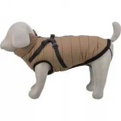 Zimní bunda PIROU s postrojem S: 33cm, hruď: 46-50cm, krk: až 36cm - písková TRIXIE