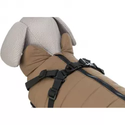 Zimní bunda PIROU s postrojem S: 33cm, hruď: 46-50cm, krk: až 36cm - písková TRIXIE
