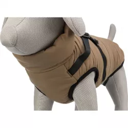 Zimní bunda PIROU s postrojem XXS: 24cm, hruď: 38cm, krk: 34cm - písková TRIXIE