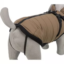 Zimní bunda PIROU s postrojem XXS: 24cm, hruď: 38cm, krk: 34cm - písková TRIXIE